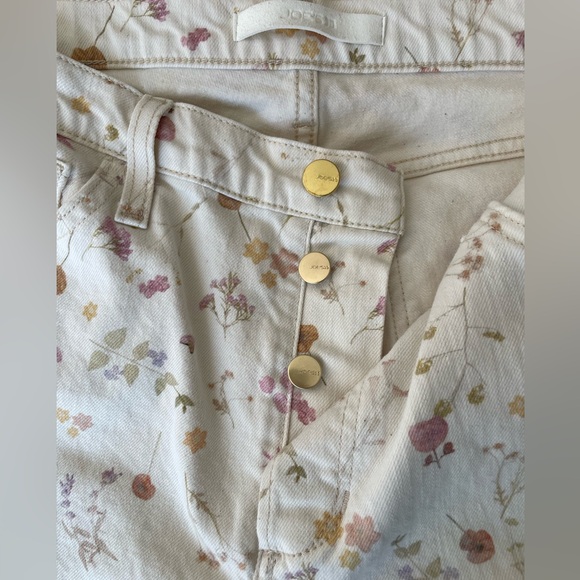 NEW Joe's Jeans The Scout Flower In Your Pocket Floral cropped cream jeans, 29 - Picture 9 of 13